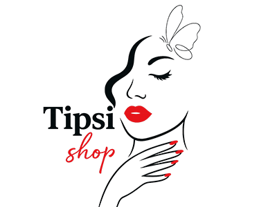 Logo sklepu internetowego Tipsi Shop – profesjonalne produkty do paznokci
