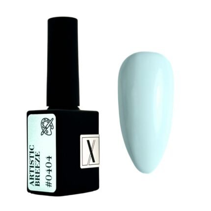 Lakier hybrydowy XNAIL Artistic Breeze #0404 – pastelowy błękit, spokojna stylizacja paznokci