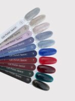 TOUCH Space gel polish 03 – różowo-złoty odblaskowy lakier hybrydowy z efektem flash, 9 ml - obrazek 3