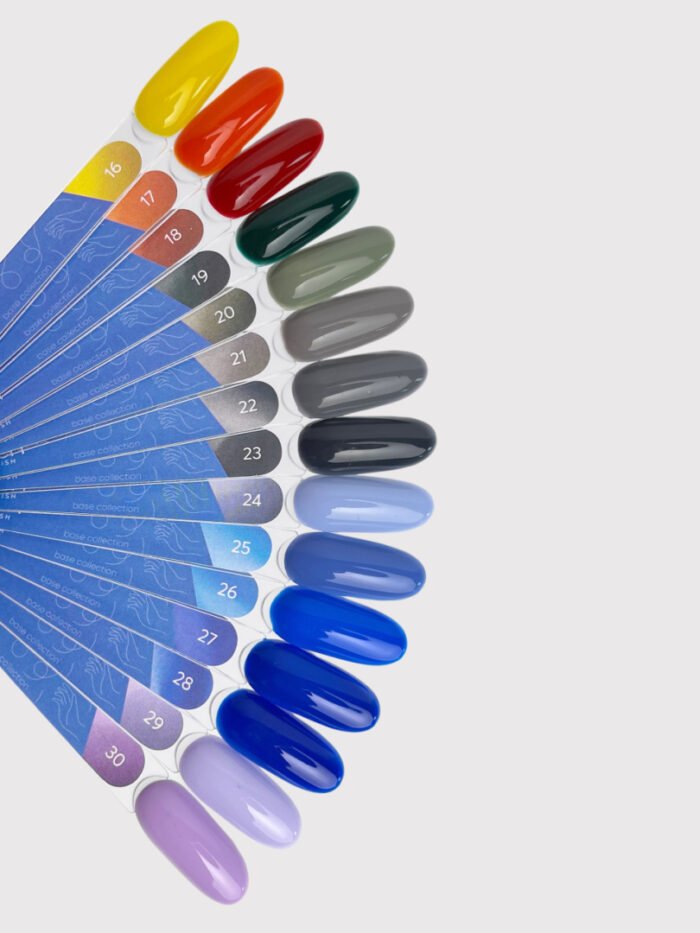 TOUCH gel polish 28 – ciemno-granatowy lakier hybrydowy bez dyspersji, 9 ml - obrazek 3