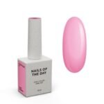 NAILSOFTHEDAY Cover base Light Pigment 47 – półprzezroczysta baza hybrydowa w intensywnym różowym kolorze
