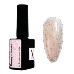 Xnail Baza kamuflująca Bunny's Secret #0014 – beżowa baza z drobinkami i folią, 10 ml