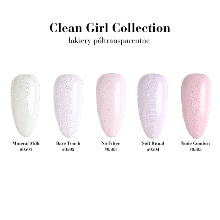 Xnail Soft Ritual #0504 – różowy półtransparentny lakier hybrydowy, 10 ml - obrazek 2