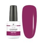 Atica Deep Pink – kolorowa baza hybrydowa o chłodnej formule, 15 ml