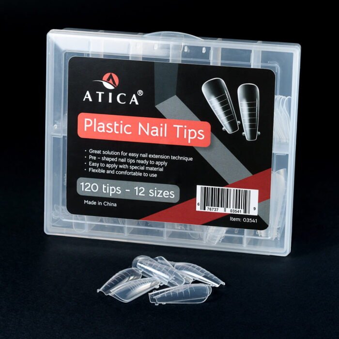 ATICA Dual Formy Górne Ballerina – zestaw 120 sztuk form do przedłużania paznokci