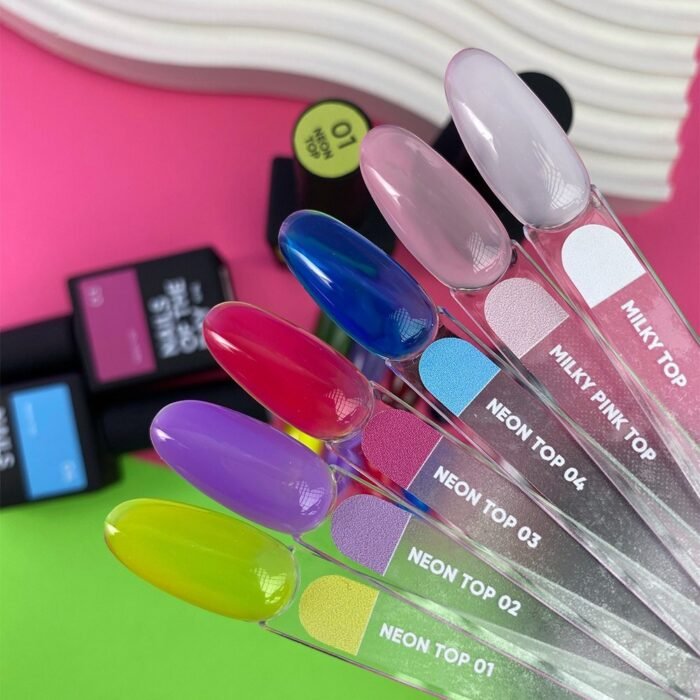 NAILSOFTHEDAY Milky Top – mleczno-biały top bez lepkiej warstwy, 10 ml - obrazek 3