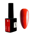 Lakier hybrydowy Gamay #0201 – czerwony kryjący odcień 10 ml