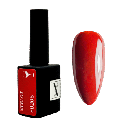 Lakier hybrydowy Merlot #0205 – czerwony kryjący odcień 10 ml