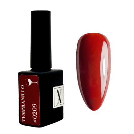 Lakier hybrydowy Tempranillo #0209 – ciemnoczerwony kryjący odcień 10 ml
