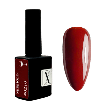 Lakier hybrydowy Nebbiolo #0210 – ciemnoczerwony kryjący odcień 10 ml