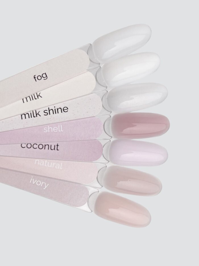 TOUCH Cover base Fog – biała półprzezroczysta baza hybrydowa, 13 ml - obrazek 3