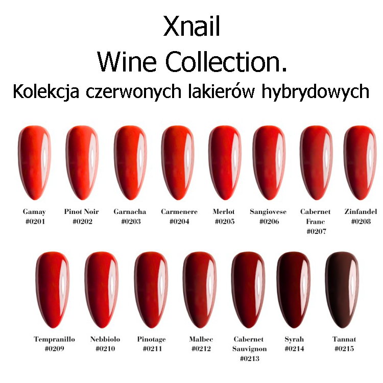 Wine Collection – kolekcja czerwonych lakierów hybrydowych