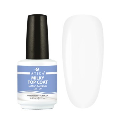 Atica Milky Top Coat Non Cleansing 15 ml – mleczny top bez przemywania