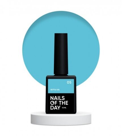 NAILSOFTHEDAY Bottle Gel 05 – błękitny żel w butelce do wzmocnienia i naprawy paznokci, 10 ml