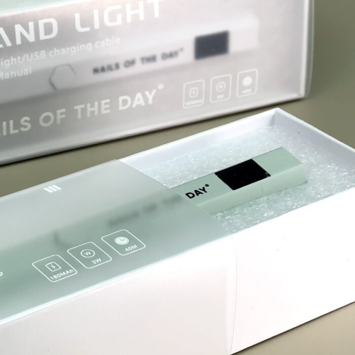 NAILSOFTHEDAY Nail Lamp – latarka LED do górnych form i szablonów (zielona) - obrazek 4