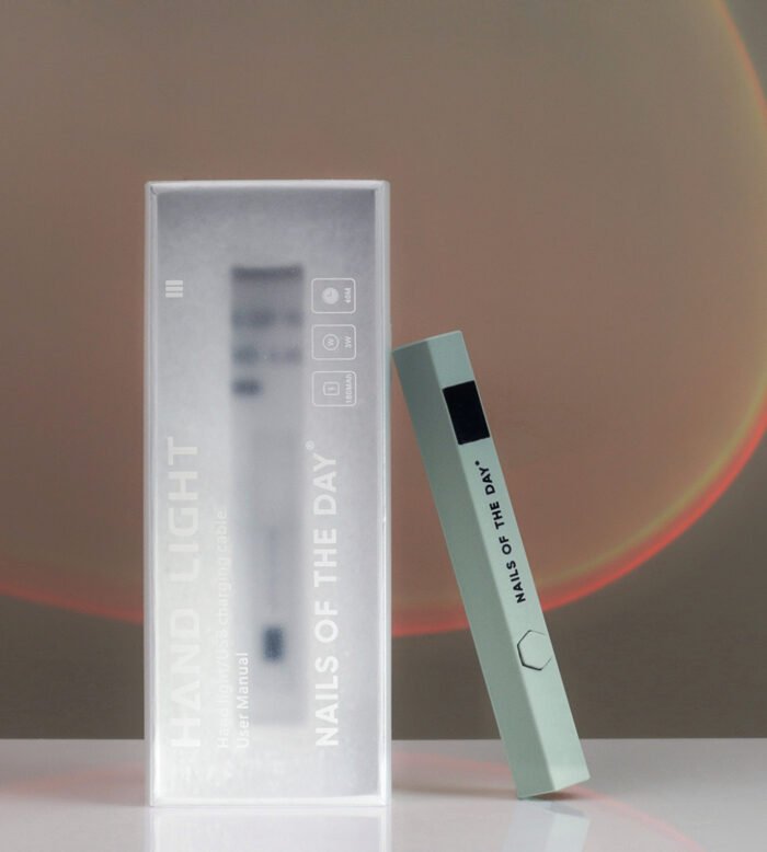 NAILSOFTHEDAY Nail Lamp – zielona latarka LED do górnych form i szablonów, 40 min pracy