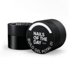 NAILSOFTHEDAY Build gel Potal 01 – mleczny żel budujący z cząstkami folii, 15 ml