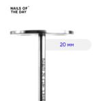 NAILSOFTHEDAY dysk do pedicure 20 mm ze stali nierdzewnej do usuwania zrogowaceń