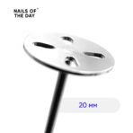 NAILSOFTHEDAY dysk do pedicure 20 mm ze stali nierdzewnej do usuwania zrogowaceń