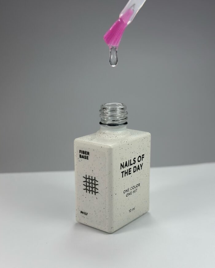 NAILSOFTHEDAY Fiber Base – baza hybrydowa z włóknem nylonowym, 10 ml - obrazek 2
