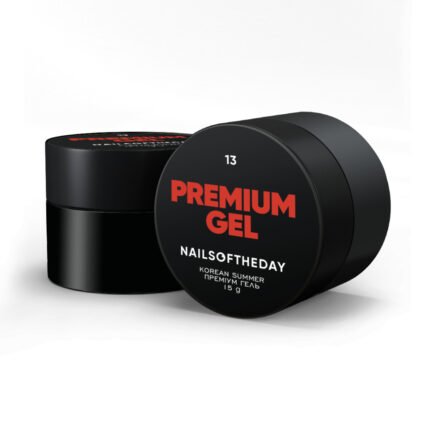 NAILSOFTHEDAY Premium gel 13 – czerwony żel budujący, 15 ml