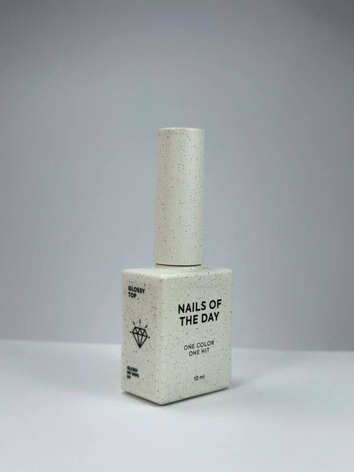 NAILSOFTHEDAY Glossy Top No Wipe – błyszczący top bez lepkiej warstwy i z filtrem UV, 10 ml - obrazek 2
