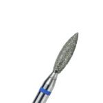 TOUCH frez diamentowy płomyk ostry niebieski 2,3 mm do opracowania skórek i wałów okołopaznokciowych