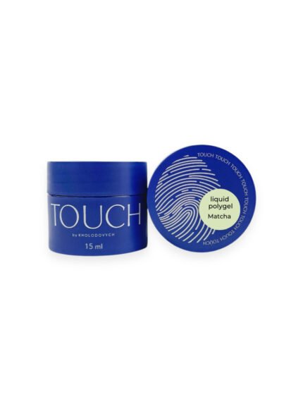 TOUCH Liquid polygel Matcha – zgaszono-zielony półprzezroczysty płynny akrylożel, 15 ml