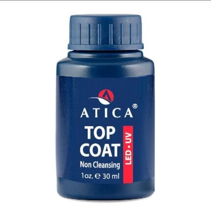 Atica Top Clear Non Cleansing – bezwarstwowy top do lakieru hybrydowego o wysokim połysku