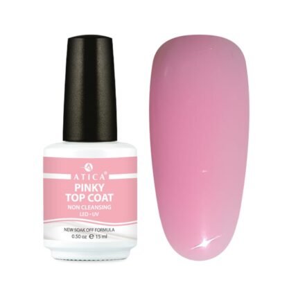 Pinky Top Non Cleansing 15 ml – różowy top hybrydowy bez warstwy dyspersyjnej