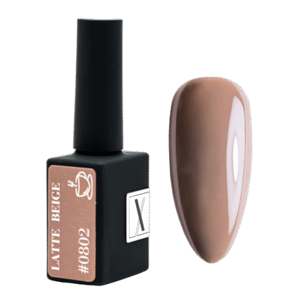 Lakier hybrydowy Latte Beige #0802 – jasnobrązowy kryjący odcień Coffee Break Collection