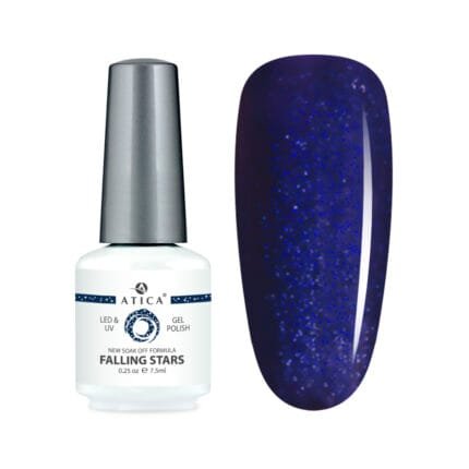 Lakier hybrydowy Atica Falling Stars 7.5 ml – błyszczący wieczorowy odcień