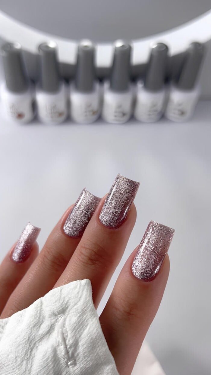 Lakier Hybrydowy LC03 – Lux Collection Cat’s Eye 03 8 ml – satynowy efekt kociego oka - obrazek 3