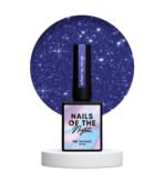 Lakier hybrydowy NAILSOFTHENIGHT Bombay 10 ml – niebieski odblaskowy lakier hybrydowy