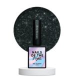 Lakier hybrydowy NAILSOFTHENIGHT Mohito 10 ml – ciemno-zielony lakier z odblaskową drobinką