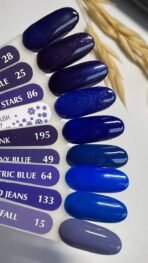 Lakier Hybrydowy Atica Skyfall – 8 ml – głęboki niebieski odcień z kolekcji GPM015 - obrazek 2