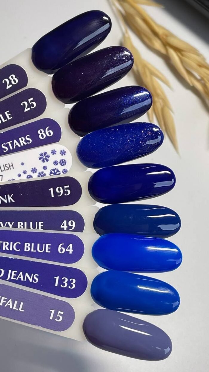 Lakier Hybrydowy Atica Skyfall – 8 ml – głęboki niebieski odcień z kolekcji GPM015 - obrazek 2