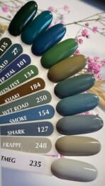 Lakier Hybrydowy Atica Smoke – 8 ml – szary odcień z kolekcji GPM154 - obrazek 2