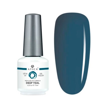 Lakier hybrydowy Atica Deep Teal 8 ml – morsko-granatowy lakier z kolekcji GPM101