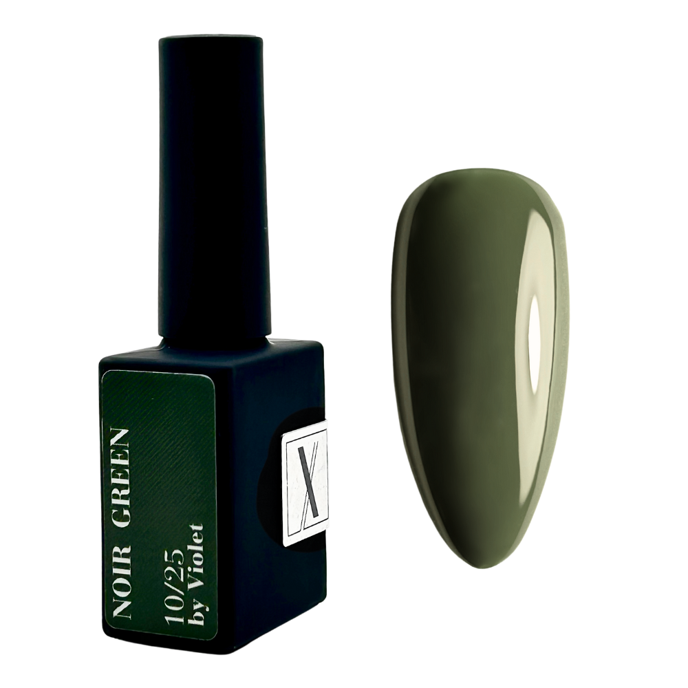 Noir Green by Violet 10/25 – lakier hybrydowy Xnail Maestro Color 10 ml Lakier hybrydowy Noir Green by Violet 10/25 – ciemny zielony kryjący 10 ml