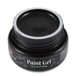 Atica Paint Gel Black 8 ml – czarna farba żelowa do zdobień
