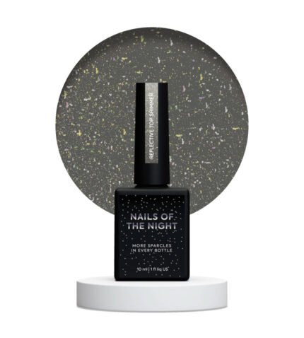 NAILSOFTHEDAY Reflective Top Shimmer top hybrydowy ze złotą drobinką 10 ml