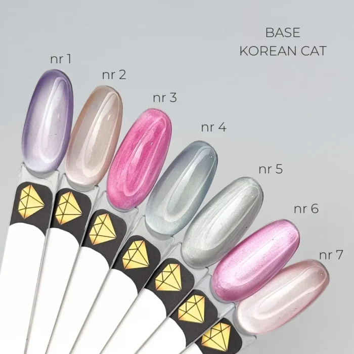 Base Korean Cat №5, 12 ml — półprzezroczysta baza z jedwabistym połyskiem - obrazek 3