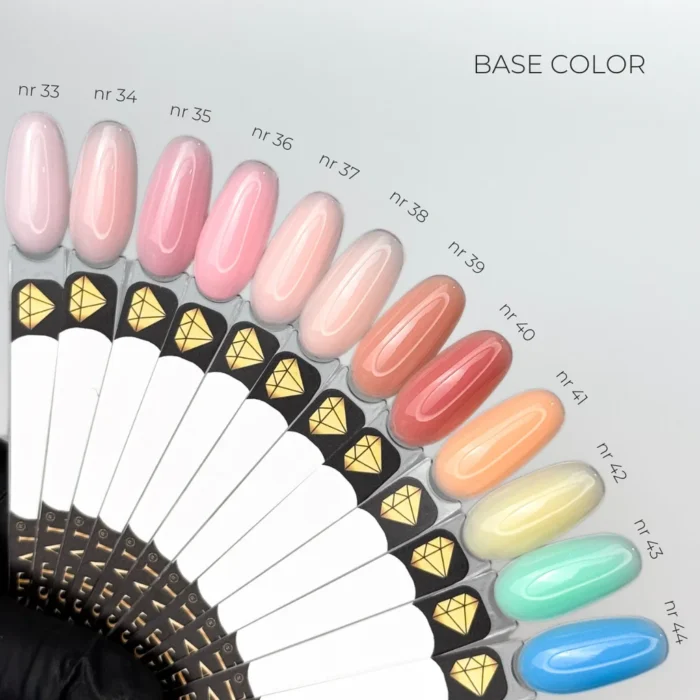Base Color №40, 12 ml — niskokwasowa baza kamuflująca o naturalnym, równym kryciu - obrazek 3
