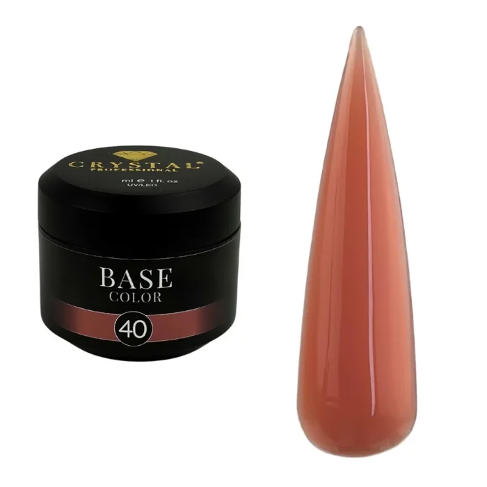 Base Color №40, 12 ml — niskokwasowa baza kamuflująca o naturalnym, równym kryciu - obrazek 2