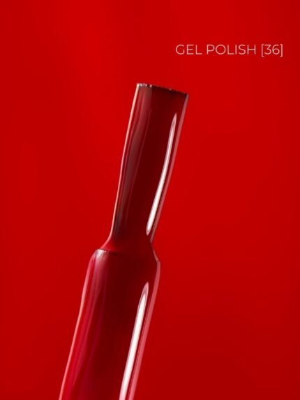 TOUCH Deep Pigment Gel Polish 36 – intensywny czerwony lakier hybrydowy, 9 ml