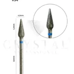 FREZ DIAMENTOWY KROPLA Crystal Professional №34 – niebieskie nacięcie 4,2 mm