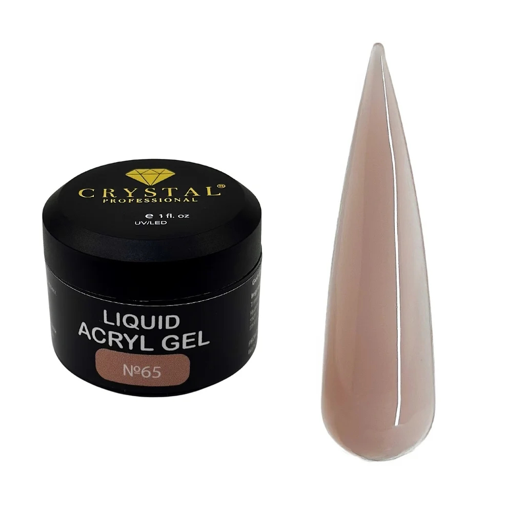 Liquid Acryl Gel №65 Crystal Professional – żel akrylowy 30 ml Liquid Acryl Gel №65 Crystal Professional – płynny żel akrylowy