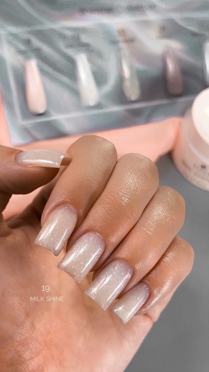 ATICA eXel 19 Milk Shine Shimmer – żel budujący premium, 30 ml - obrazek 2