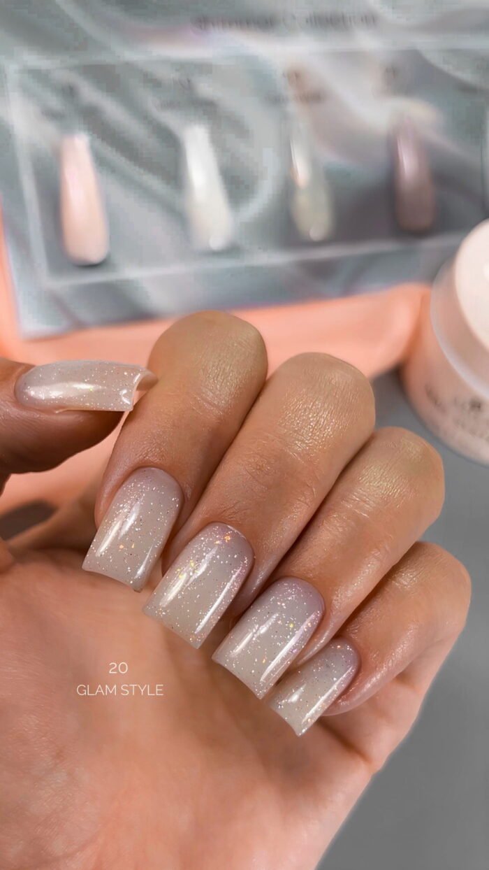 ATICA eXel 20 Glam Style – żel budujący z brokatem, 30 ml - obrazek 2